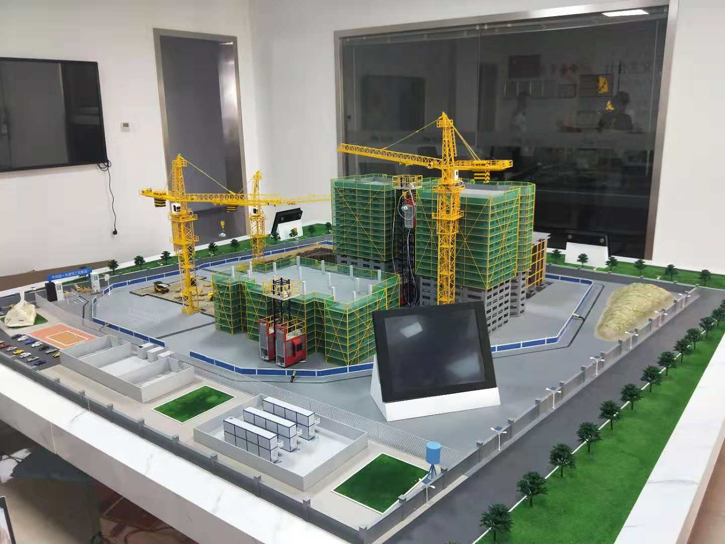 伊犁建筑施工场景模型